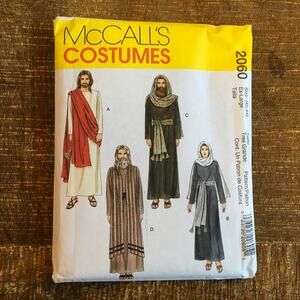 McCalls Sewing Pattern 2060 Nativity Passion Play Christmas Costume XL UNCUT